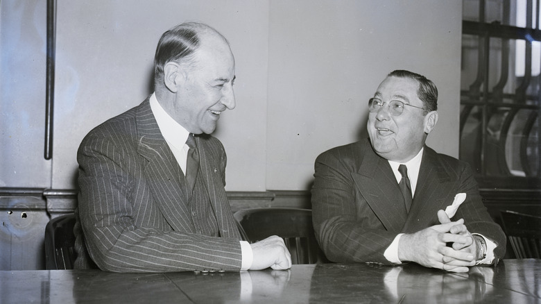 Willie Bioff and lawyer in court