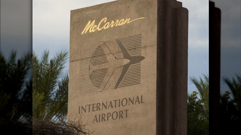 McCarran International Airport sign