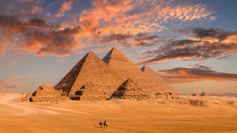 The pyramids of Giza