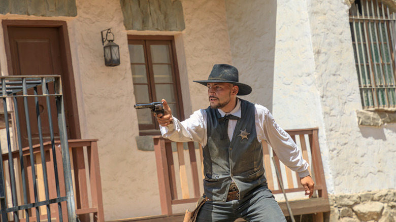 Wild West lawman takes aim