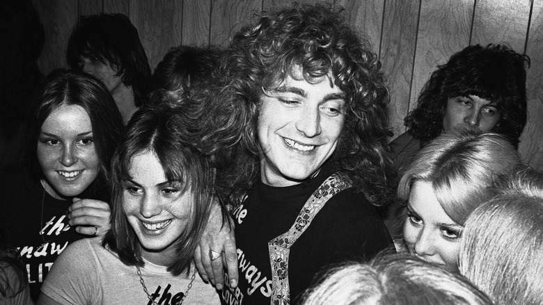 Robert Plant with the Runaways in 1976