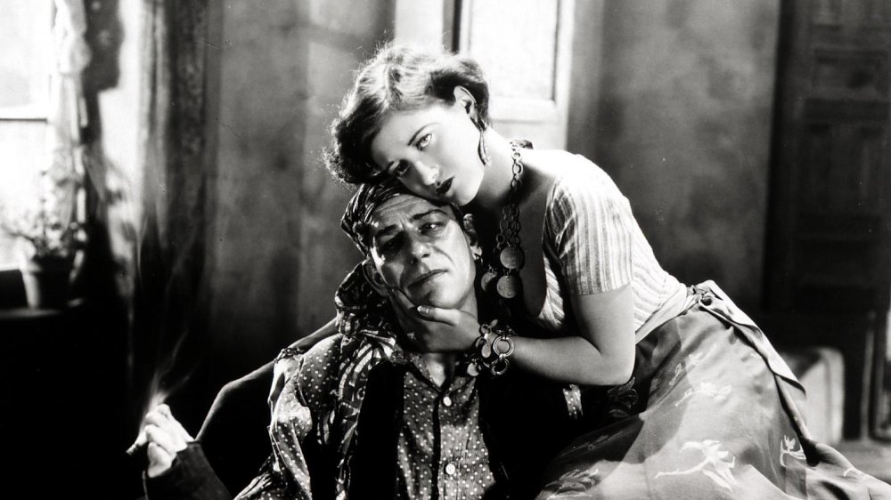 Lon Chaney and Joan Crawford in The Unknown