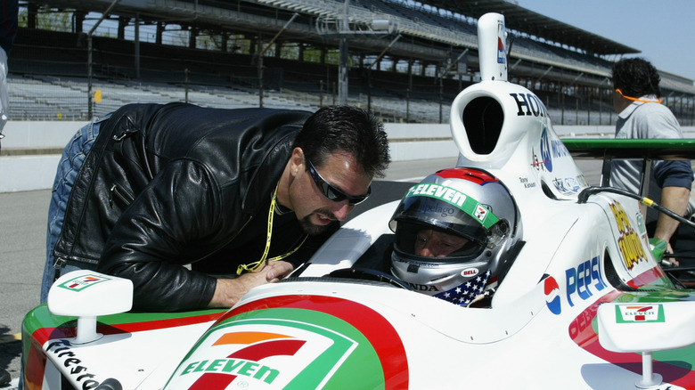 mario andretti in car