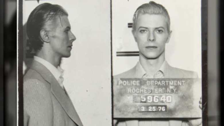 David Bowie's 1976 mugshot