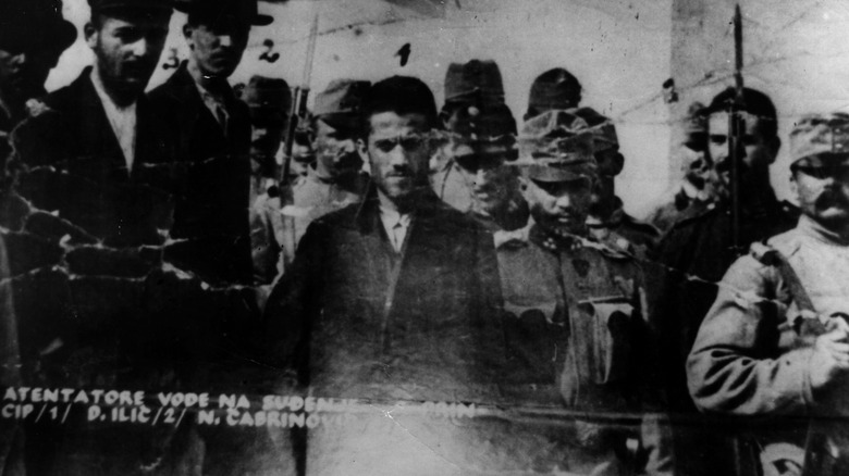 Gavrilo Princip and his fellow conspirators