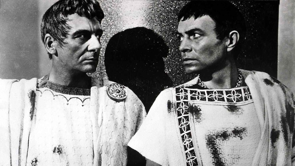 Cassius and Brutus in the 1953 film "Julius Caesar"