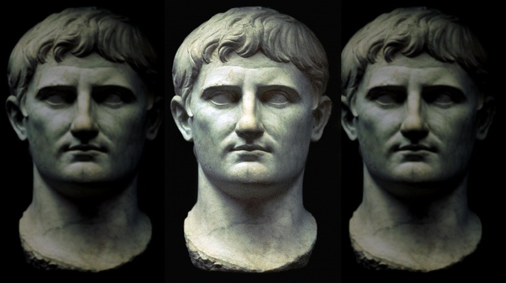 A bust of Octavian, future Emperor Augustus