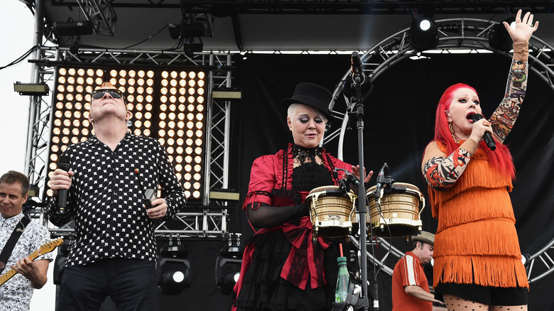 The B-52s on stage