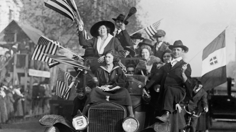 A celebration of the armistice in Washington D.C.