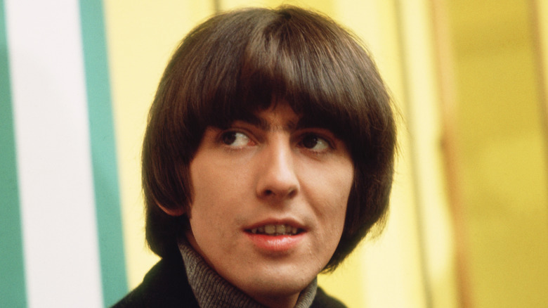 George Harrison looking to the side