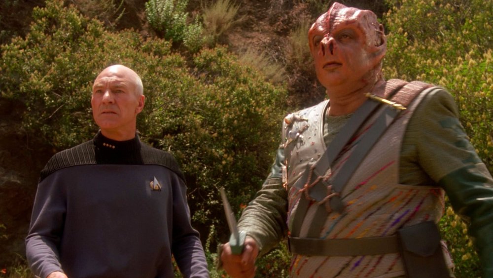 Screenshot from "Darmok", Star Trek: The Next Generation