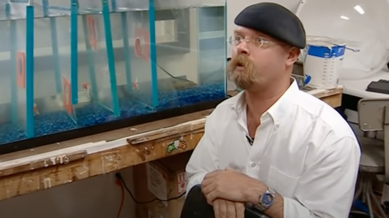 Jamie Hyneman with fish