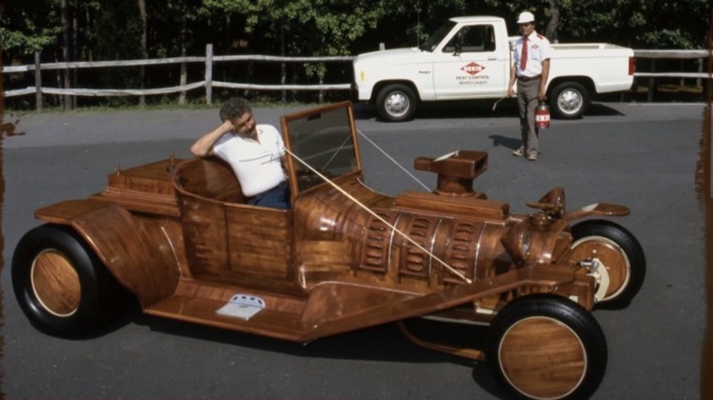 Handmade wooden model T