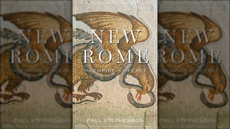 Cover of New Rome by Paul Stephenson with mosaic of eagle fighting a snake