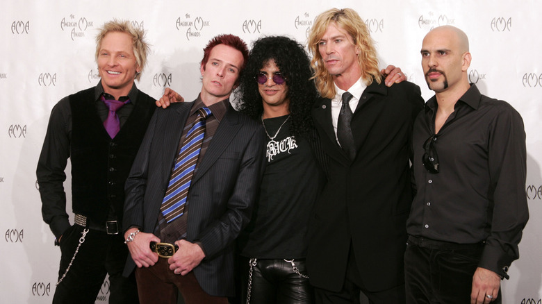 Velvet Revolver on a red carpet