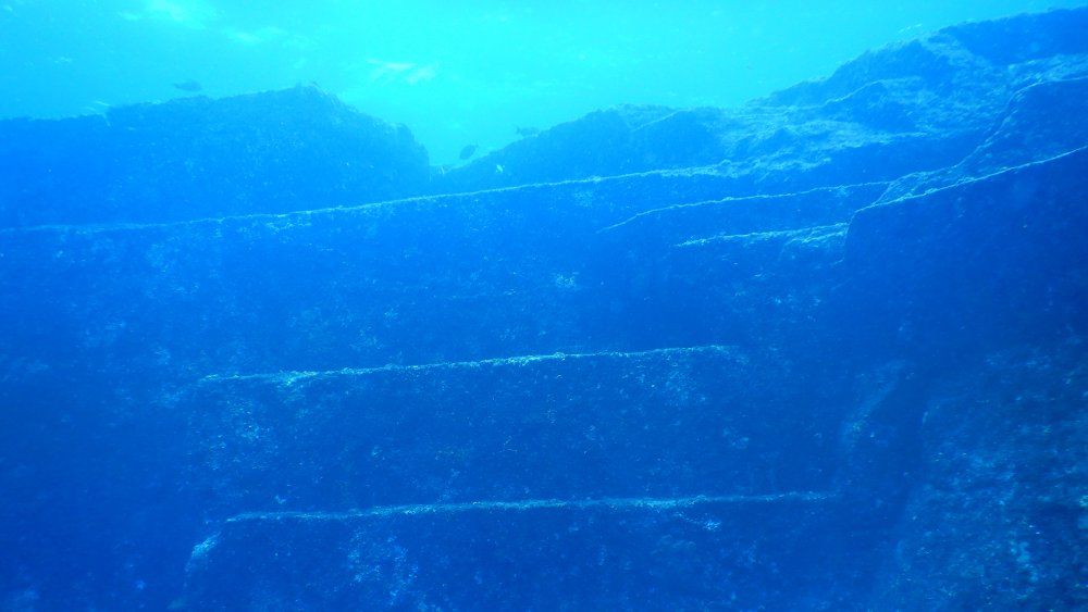 The main terrace at the Yonaguni Monument