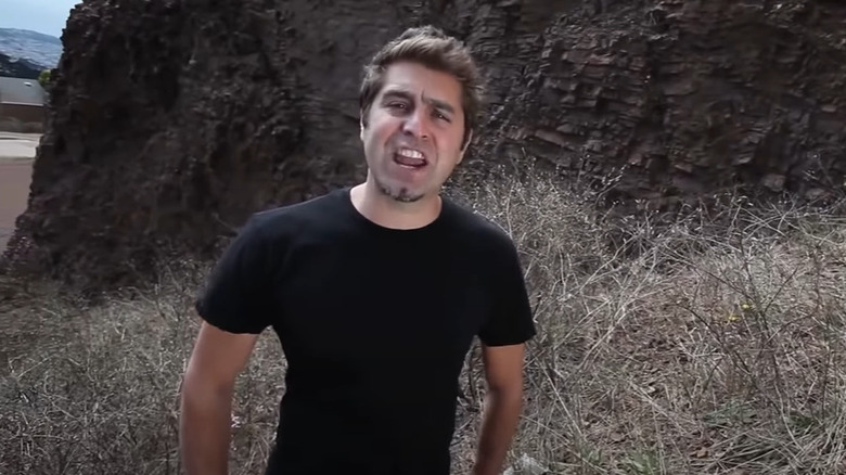 Tory Belleci grimacing