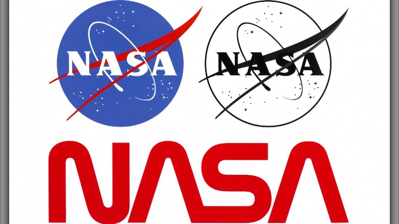 Three different NASA logos
