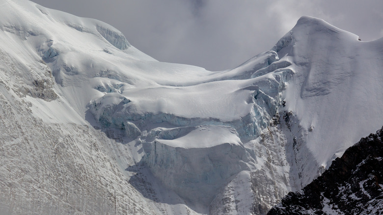 glacial rock and ice