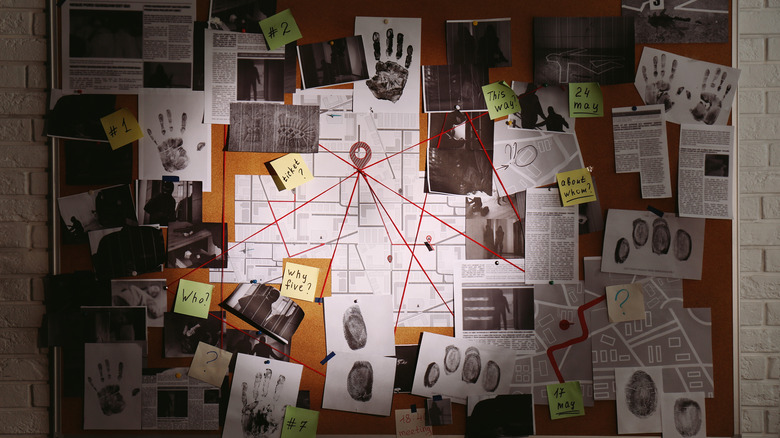 Investigation corkboard