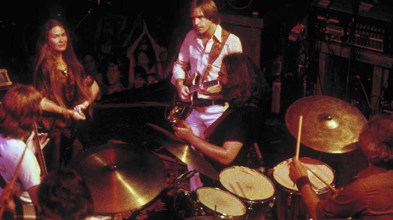 Grateful Dead performing on stage 1977