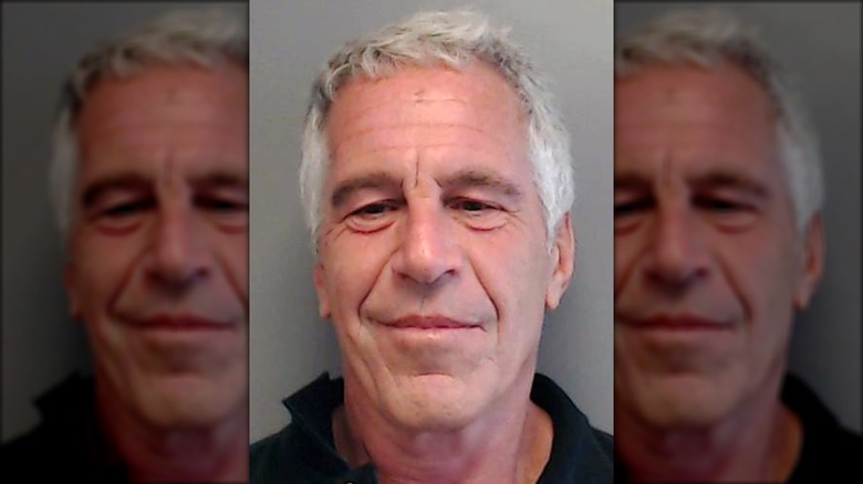 Jeffrey Epstein smiling mugshot