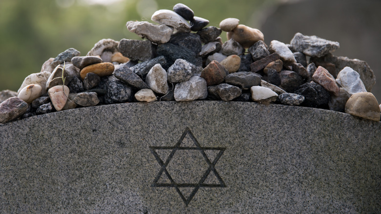 stones on holocaust memorial