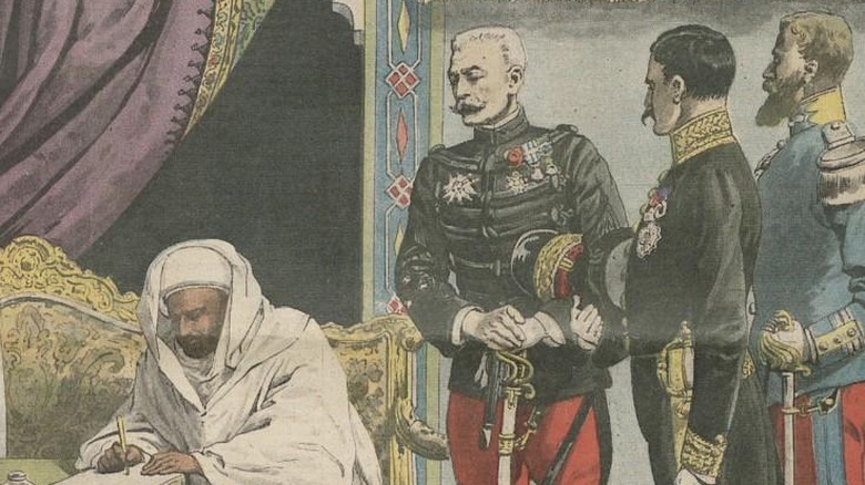 The sultan of Morocco abdicates
