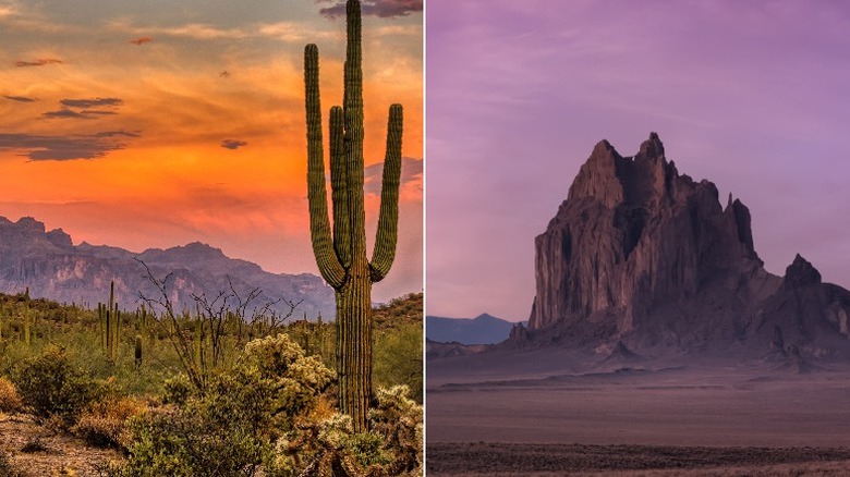 Sun sets on Arizona and New Mexico