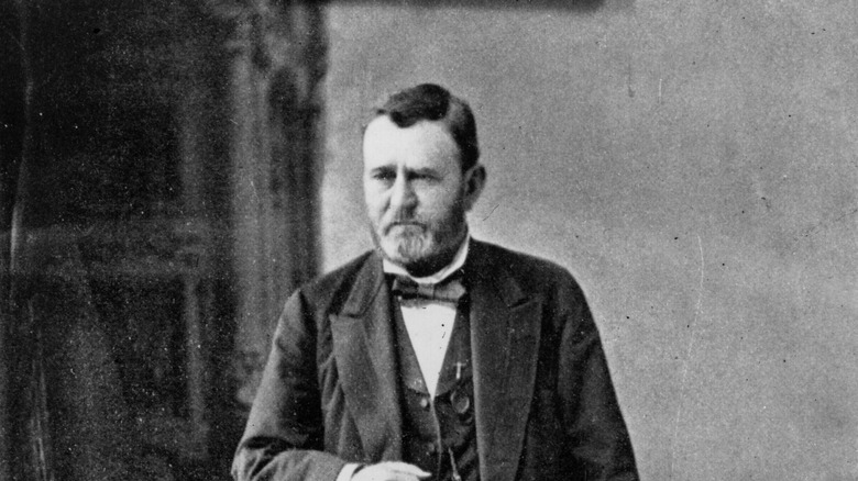 President Grant looking serious