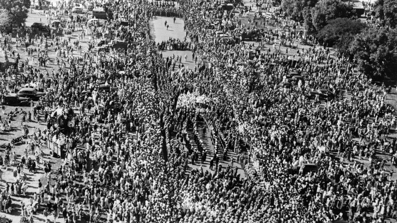 funeral of gandhi