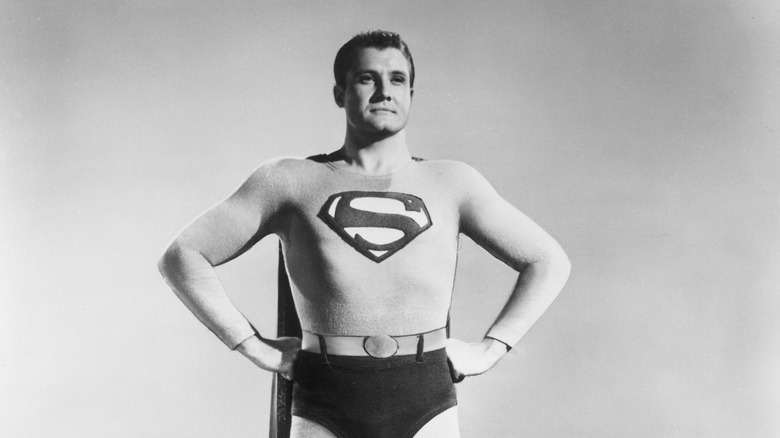 George Reeves in Superman costume