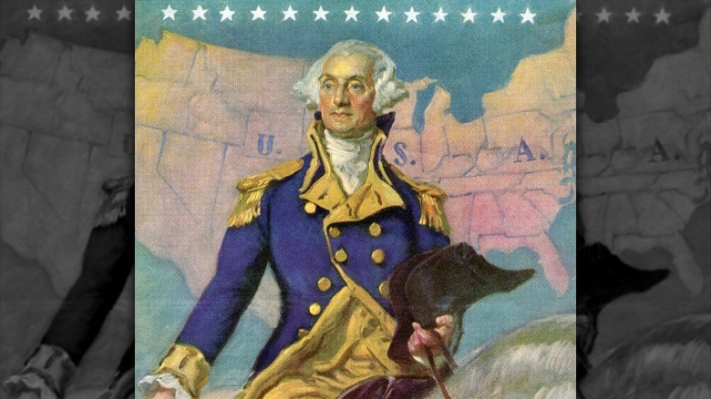 George Washington on horse portrait