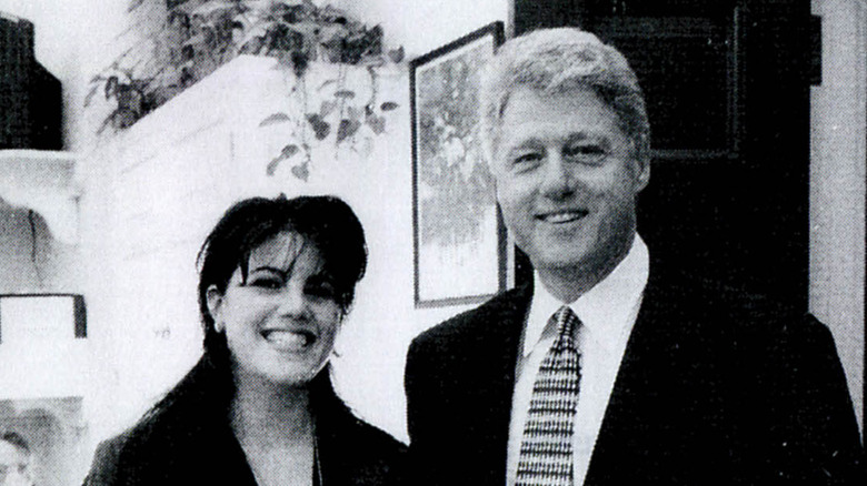 Bill Clinton and Monica Lewinsky smiling 