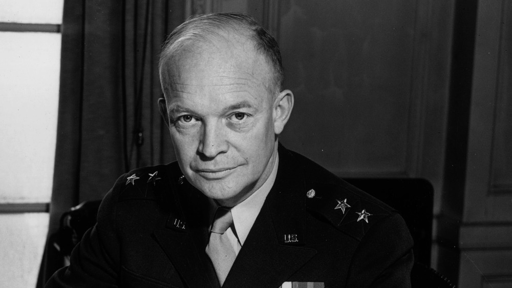 Dwight Eisenhower half-smiling