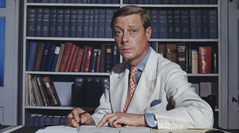 Edward, Duke of Windsor at his desk