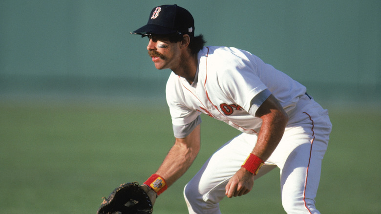 Bill Buckner playing for Boston