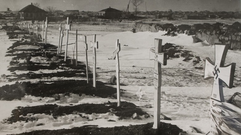 Nazi graves near Stalingrad