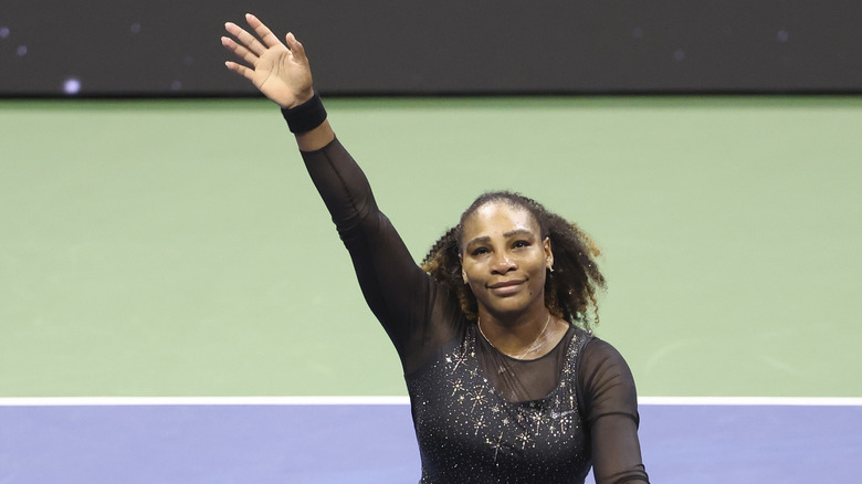 Serena waves goodbye at last match