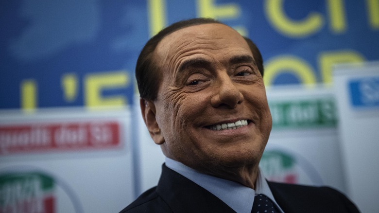 Silvio Berlusconi smiling