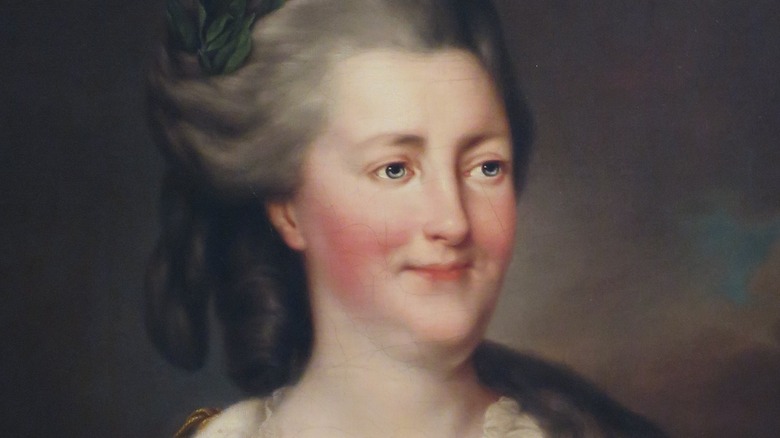 Portrait of Catherine the Great of Russia smiling