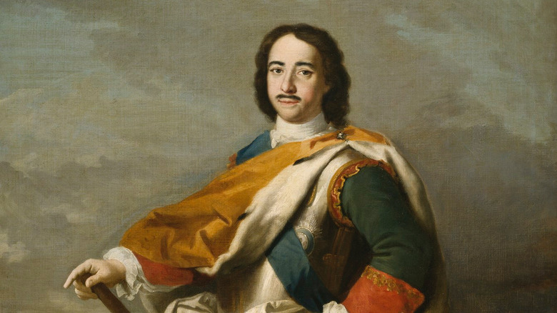 Portrait of Peter I of Russia uniform