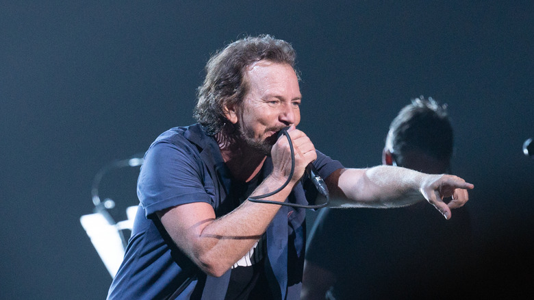 Eddie Vedder at microphone