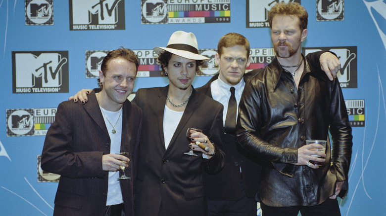 Metallica at the MTV Europe Music Awards 1996