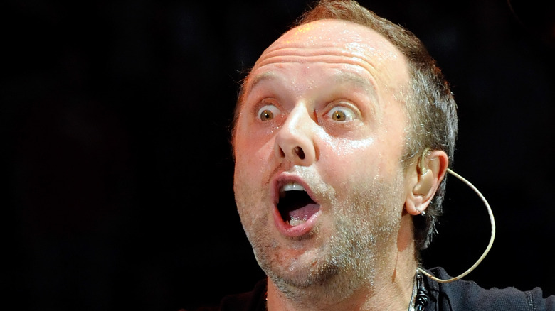 Lars Ulrich pulling a face