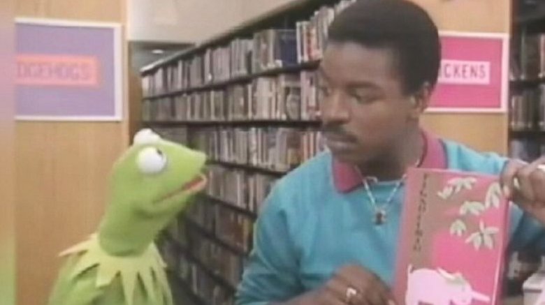 LeVar Burton and Kermit the Frog