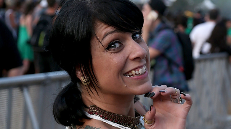 Danielle Colby side smiling