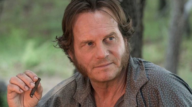 Bill Paxton smoking Texas Rising