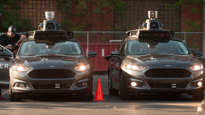 Driverless Uber cars