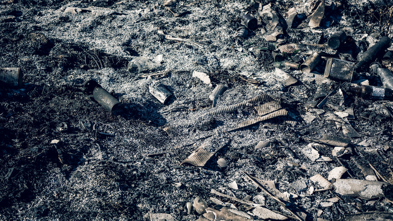 fire rubble